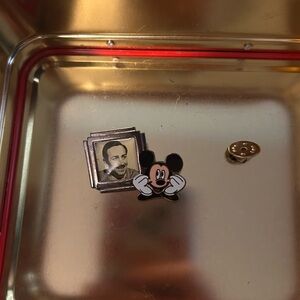 Mickey Mouse & Walt Disney  portrait Enamel Pin